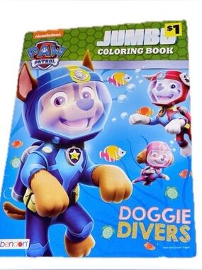 ‼️FREE with Purchase‼️ Nickelodeon PAW Patrol Doggie Divers Coloring Book